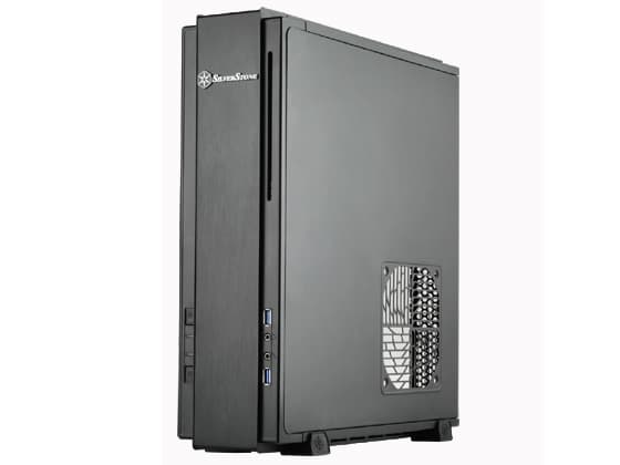 SilverStone MILO ML07 - Tower - mini ITX - ingen strömförsörjning - svart - USB/ljud