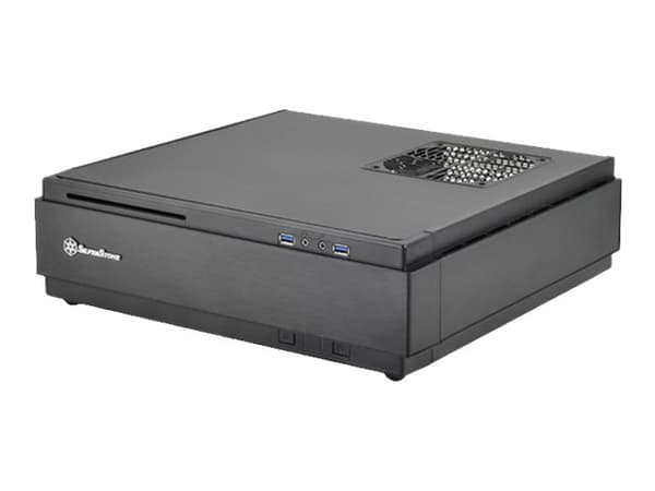 SilverStone MILO ML07 - Tower - mini ITX - ingen strömförsörjning - svart - USB/ljud Svart