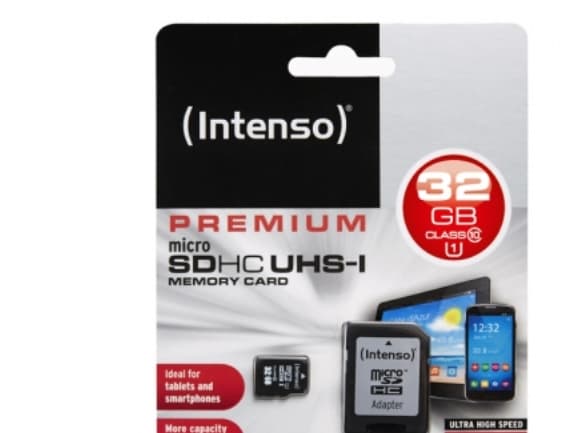 Intenso Premium - Flashminneskort (microSDHC till SD-adapter ingår) - 32 GB - UHS Class 1 / Class10 - microSDHC UHS-I