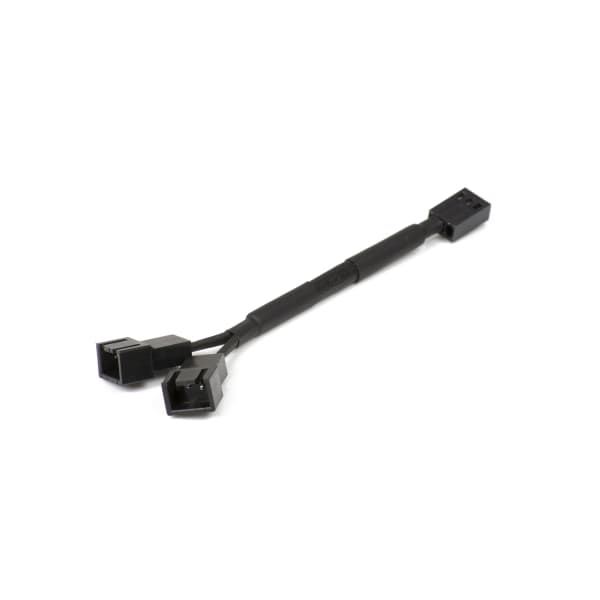 Phanteks - Jakaja tuulettimelle - 3-PIN sisäinen jännite (uros) - 3-PIN sisäinen jännite (naaras) - 11 cm - musta