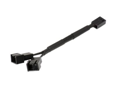 Phanteks - Jakaja tuulettimelle - 3-PIN sisäinen jännite (uros) - 3-PIN sisäinen jännite (naaras) - 11 cm - musta