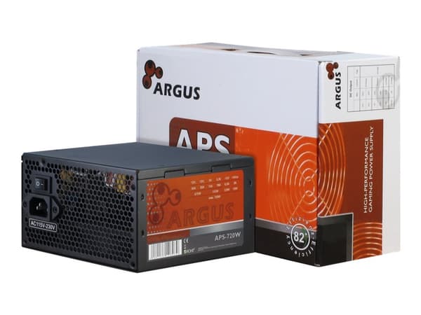 Argus APS-720W - Strømforsyning (intern) - ATX12V 2.31 - AC 115/230 V - 720 watt - aktiv PFC