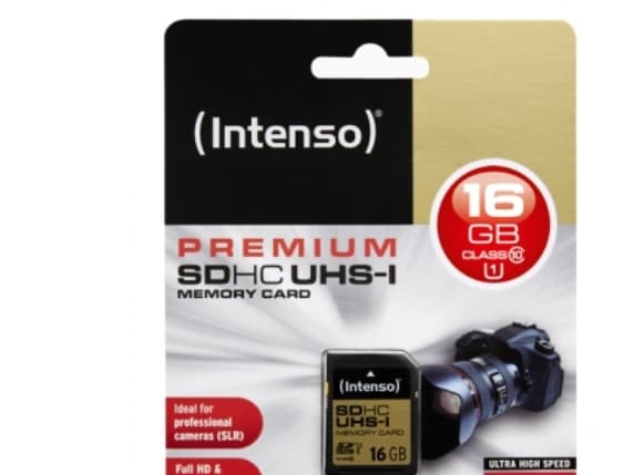 Intenso Premium - Flashminnekort - 16 GB - UHS Class 1 / Class10 - SDHC UHS-I
