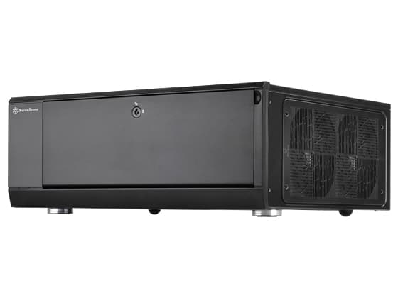SilverStone Grandia GD10 - Tower - ATX - ingen strömförsörjning (ATX / PS/2) - svart - USB/ljud