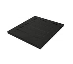 Intellinet 19" Fixed Shelf, 1U, 345mm Depth, Max 50kg, Black - Rack-hylle - svart, RAL 9005 - 1U - 19"