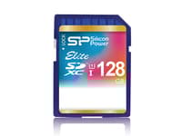 SILICON POWER Elite - Flashminnekort (microSDXC til SD-adapter inkludert) - 128 GB - Class 10 - SDXC UHS-I