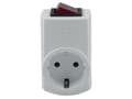 Miniatyrbilde 3 av 3: REV-adapterplugg med bryterstrømpluggadapter (0512085777)