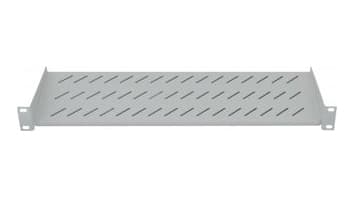 Intellinet 19" Cantilever Shelf, 1U, 2-Point Front Mount, 150mm Depth, Max 25kg, Grey, Three Year Warranty - Rack-hylle - grå, RAL 7035 - 1U - 19"