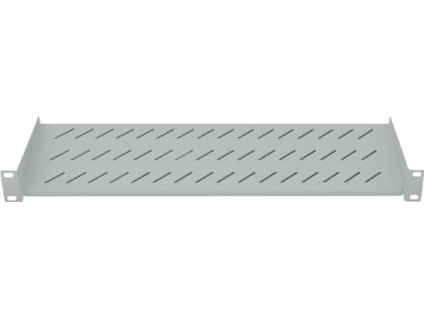 Intellinet 19" Cantilever Shelf, 1U, 2-Point Front Mount, 150mm Depth, Max 25kg, Grey, Three Year Warranty - Rack-hylle - grå, RAL 7035 - 1U - 19"