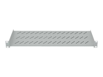 Intellinet 19" Cantilever Shelf, 1U, 2-Point Front Mount, 150mm Depth, Max 25kg, Grey, Three Year Warranty - Rack-hylle - grå, RAL 7035 - 1U - 19"