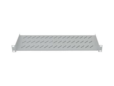 Intellinet 19" Cantilever Shelf, 1U, 2-Point Front Mount, 150mm Depth, Max 25kg, Grey, Three Year Warranty - Rack-hylle - grå, RAL 7035 - 1U - 19"