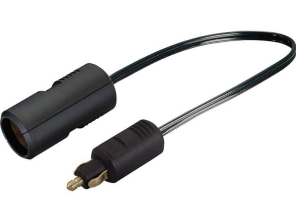 Adapteri Vakiopistoke tupakansytyttimeen ProCar 12 V adapterikaapeli, jossa on suuri pistorasia 12 tai 24 V/DC 8 A