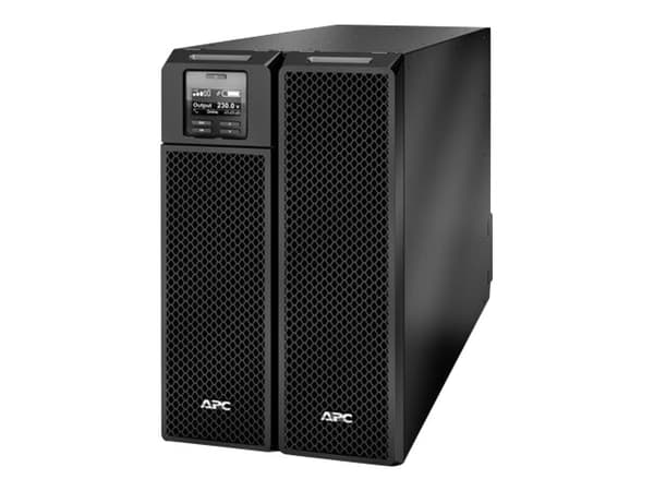 APC Smart-UPS SRT 8000VA - UPS (rackmonterbar/ekstern) - AC 230 V - 8000 watt - 8000 VA - Ethernet 10/100, USB - utgangskontakter: 14 - 6U - svart Sort