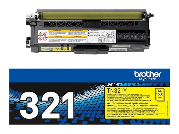 Brother TN321Y - Gul - original - tonerkassett - för Brother DCP-L8400, DCP-L8450, HL-L8250, HL-L8350, MFC-L8650, MFC-L8850