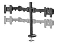 Miniatyrbilde 3 av 5: Neomounts FPMA-D960DG - Monteringssett - full bevegelse - for 2 LCD-skjermer - svart - skjermstørrelse: 10"-27" - malje, skrivebordsmonterbar