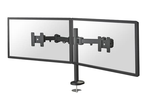 Neomounts FPMA-D960DG - Monteringssett - full bevegelse - for 2 LCD-skjermer - svart - skjermstørrelse: 10"-27" - malje, skrivebordsmonterbar