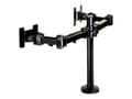 Miniatyrbilde 5 av 5: Neomounts FPMA-D960DG - Monteringssett - full bevegelse - for 2 LCD-skjermer - svart - skjermstørrelse: 10"-27" - malje, skrivebordsmonterbar
