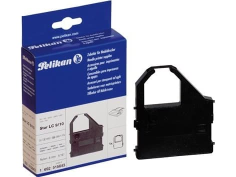 Pelikan 515643, Star Micronics LC 10, LC 1000, LC 100 CL, LC 100 Plus, LC 1011, LC 10 C, LC 10 CL, LC 10 II, LC..., Sort, 63,73 g, 3264 stykker