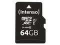 Miniatyrbild 5 av 5: Intenso Premium - Flash-minneskort (microSDXC till SD-adapter inkluderad) - 64 GB - UHS Class 1 / Class10 - mikroSDXC UHS-I