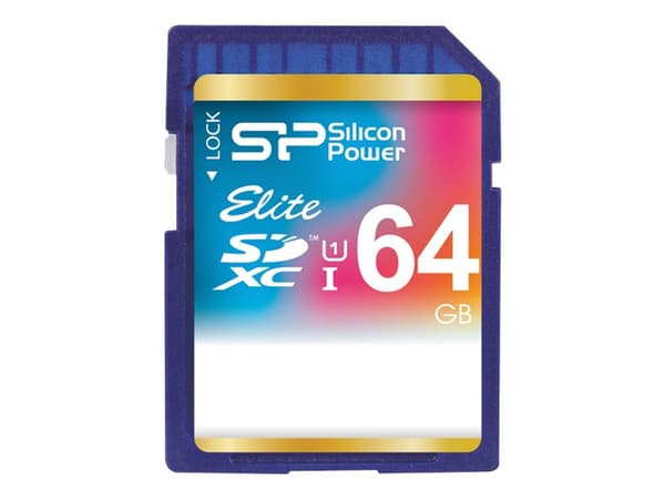 SILICON POWER Elite - Flashminnekort - 64 GB - Class 10 - SDXC UHS-I