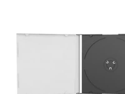 MediaRange CD Jewelcase Single tray - CD-cover - kapasitet: 1 CD/DVD - svart (en pakke 100)