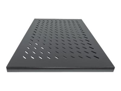 Intellinet 19" Fixed Shelf, 1U, 700mm Depth, Max 50kg ,Black - Rack-hylle - svart, RAL 9005 - 1U - 19"
