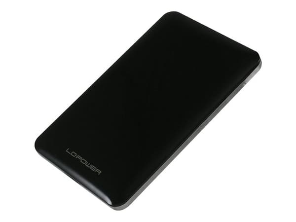 LC Power LC-25U3-7B - Drevkabinett - 2.5" - SATA 6Gb/s - USB 3.0 - svart Aluminium, Sort