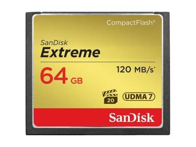 SanDisk Extreme - Flashhukommelseskortti - 64 GB - 567x - CompactFlash-levyjä