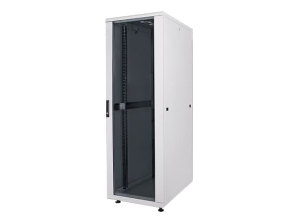 Intellinet Network Cabinet, Free Standing (Standard), 22U, Usable Depth 123 to 573mm/Width 503mm, Grey, Flatpack, Max 1500kg, Server Rack, IP20 rated