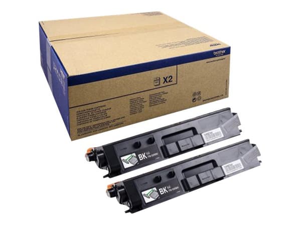 Brother TN329BK - 2-pack - svart - original - tonerpatron - for Brother DCP-L8450CDW, HL-L8350CDW, HL-L8350CDWT, MFC-L8850CDW
