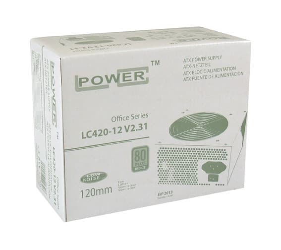 LC Power Office Series LC420-12 V2.31 - Strømforsyning (intern) - ATX12V 2.31 - 80 PLUS Bronze - 350 watt - aktiv PFC