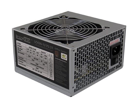 LC Power Office Series LC420-12 V2.31 - Strømforsyning (intern) - ATX12V 2.31 - 80 PLUS Bronze - 350 watt - aktiv PFC