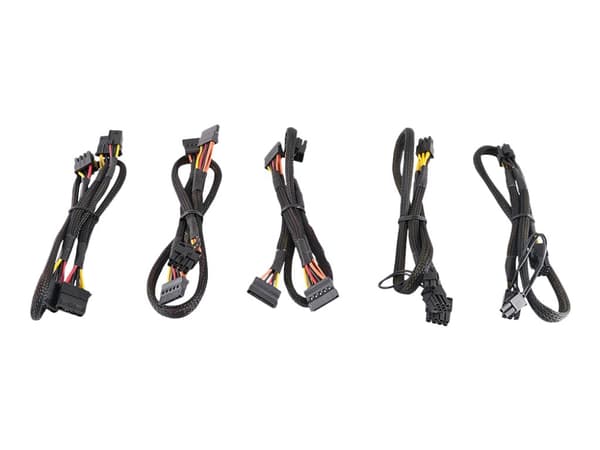 ModeCom Volcano 750 - Strømforsyning (intern) - ATX12V 2.31 - AC 230 V - 750 watt - aktiv PFC - svart, rød