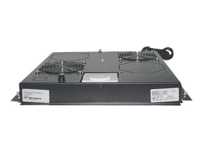 Intellinet 2-Fan Ventilation Unit for 19" Racks, Roof Mount, with Thermostat, Black - Systemviftebrett - med 2 kjølevifter - AC 220/240 V - svart, RA