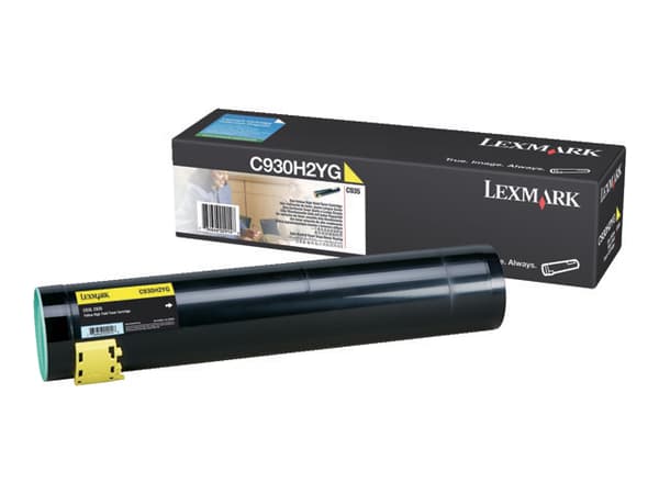 Lexmark - Høy ytelse - gul - original - tonerpatron LCCP - for Lexmark C935dn, C935dtn, C935dttn, C935hdn
