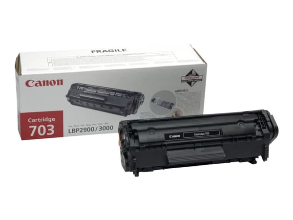Canon 703 - Svart - original - tonerpatron - for i-SENSYS LBP2900, LBP2900B, LBP3000; Laser Shot LBP-2900, 3000