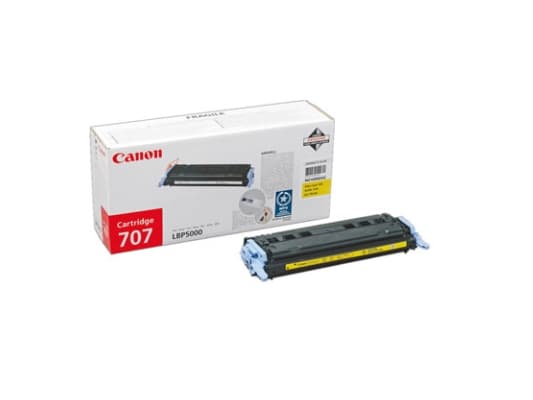 Canon 707Y - Gul - original - tonerpatron - for i-SENSYS LBP5000, LBP5100; Laser Shot LBP-5000, 5100