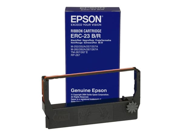 Epson ERC 23BR - Svart, rød - skriverbånd - for M 280; TM 267, 270