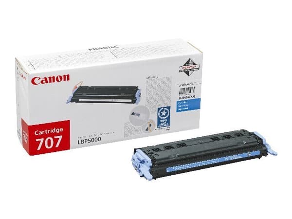 Canon 707C - Cyan - original - tonerpatron - for i-SENSYS LBP5000, LBP5100; Laser Shot LBP-5000, 5100