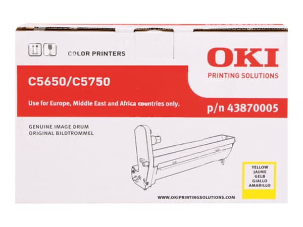 OKI - Gul - original - trommelsett - for C5650dn, 5650n, 5750dn, 5750n