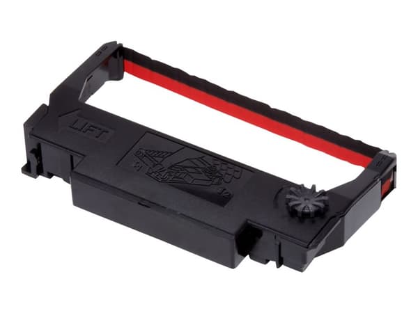 Epson ERC 38BR - Svart, rød - skriverbånd - for OmniLink TM-U220; TM U200, U220, U230, U300, U325, U375