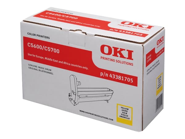 OKI - Gul - original - trommelsett - for C5600, 5600dn, 5600n, 5700dn, 5700n