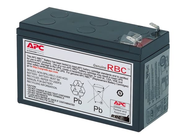 APC Replacement Battery Cartridge #17 - UPS-batteri - 1 x batteri - blysyre - svart - for P/N: BE850G2, BE850G2-CP, BE850G2-FR, BE850G2-IT, BE850G2-S