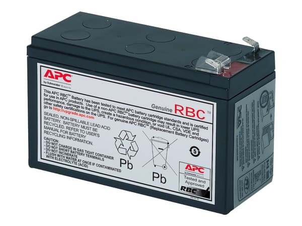 APC Replacement Battery Cartridge #17 - UPS-batteri - 1 x batteri - blysyre - svart - for P/N: BE850G2, BE850G2-CP, BE850G2-FR, BE850G2-IT, BE850G2-S