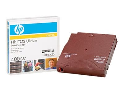 HPE RW Data Cartridge - LTO Ultrium 2 - 200 GB / 400 GB - påskrivningsetiketter - rød - for LTO-4 Ultrium; SureStore Tape Library 1/20, 2/20, 2/40, 2