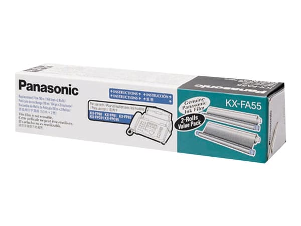 Panasonic KX-FA55X - Filmbånd for skriver - for KX-FM90, FP153, FP158, FP82, FP86, FP88, FPC165, FPC166, FPC185, FPC95, FPC96, FPG372