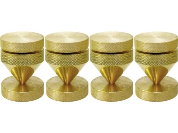 Dynavox 100818, 4 stykker, Messing, 2,5 cm, 400 g