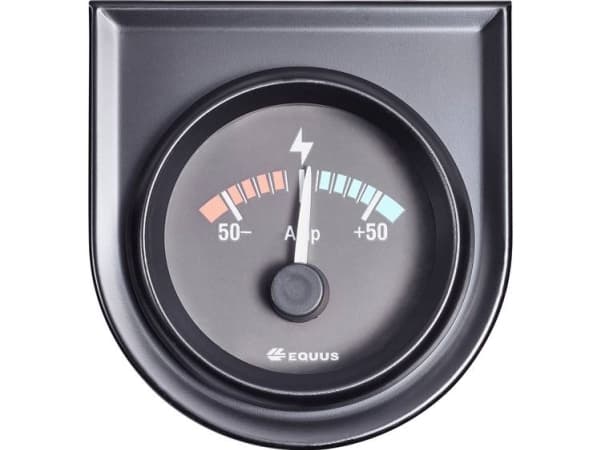 Equus 842052 Bil indbygningsinstrument Amperemeter måleområde -50 - +50 A Standard Gul, Rød, Grøn 52 mm
