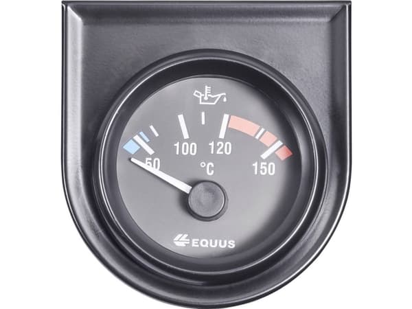 Equus 842109 Bil indbygningsinstrument Vand-/olietemperatur-visning måleområde 60 - 160 °C Standardi Gul, Rød, Grøn 52 mm