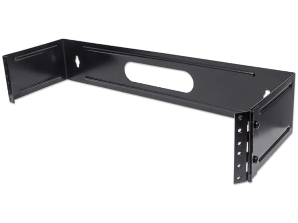 Intellinet 402446, Monteringsskena, Svart, 2U, 48,3 cm (19"), 487 mm, 148 mm